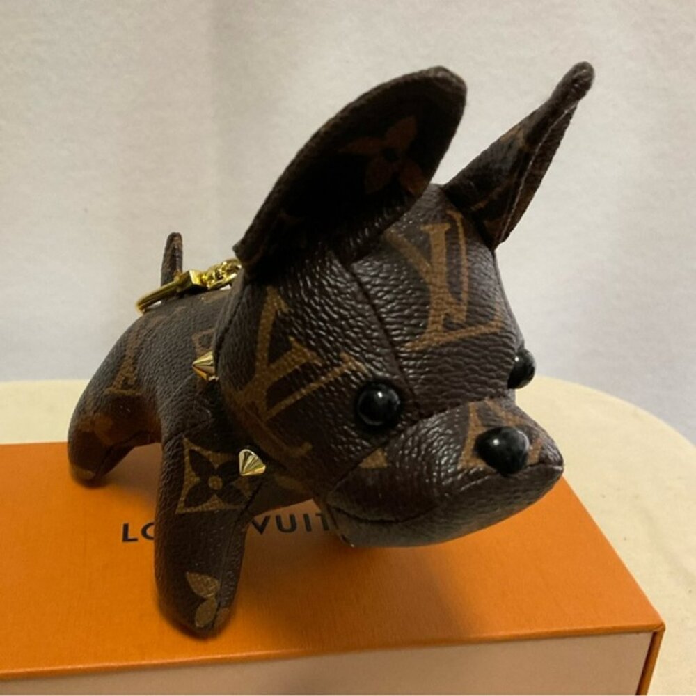 Louis Vuitton French Bulldog keychain and bag charm